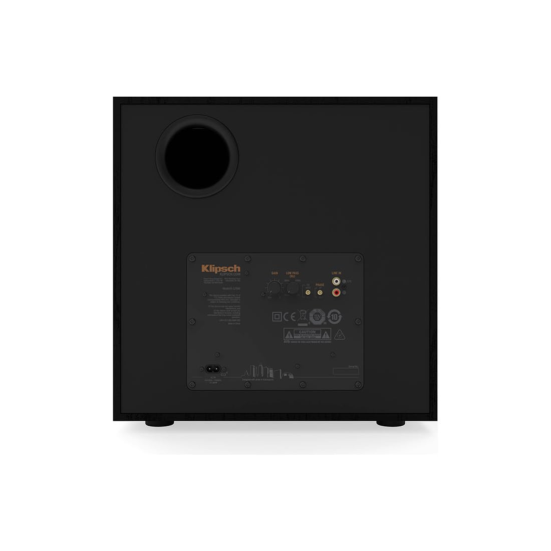 Front-Firing Subwoofer with Spun-Copper Polymer Woofers J925440