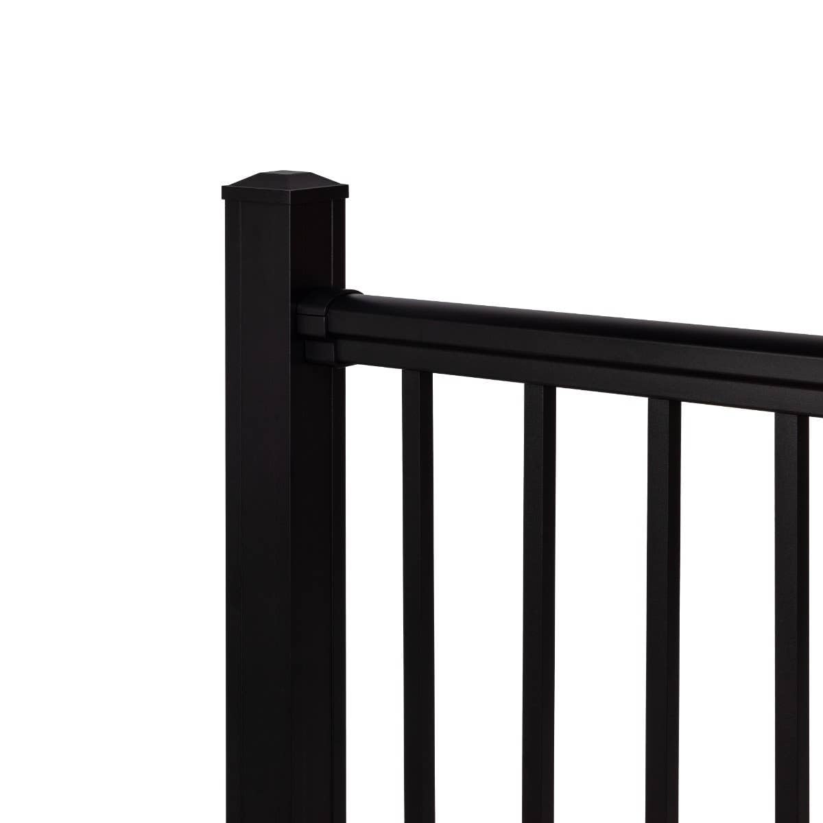 Black 6-Ft x 36-in Aluminum Deck Railing Kit H546
