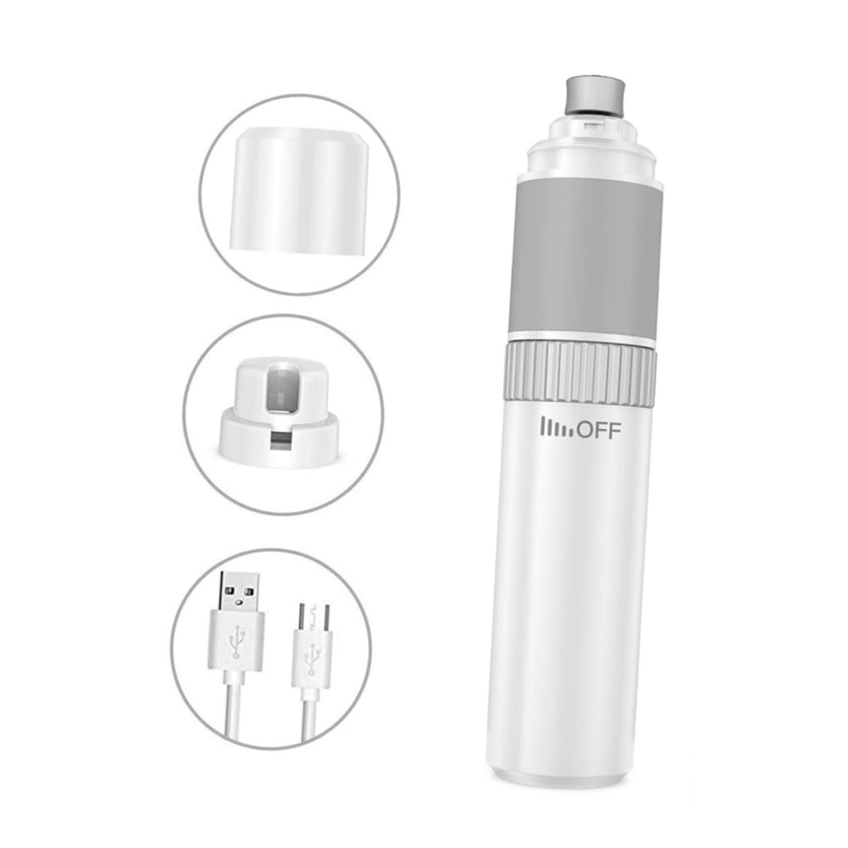 Cat Nail Clipper Electric Grinder USB Rechargeable White G102405