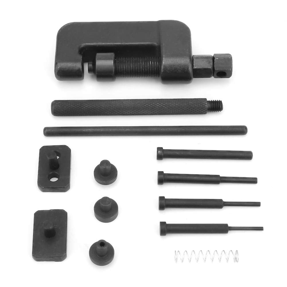 13PC Motorcycle Chain Breaker Rivet Tool Set with Carrying Case T825677