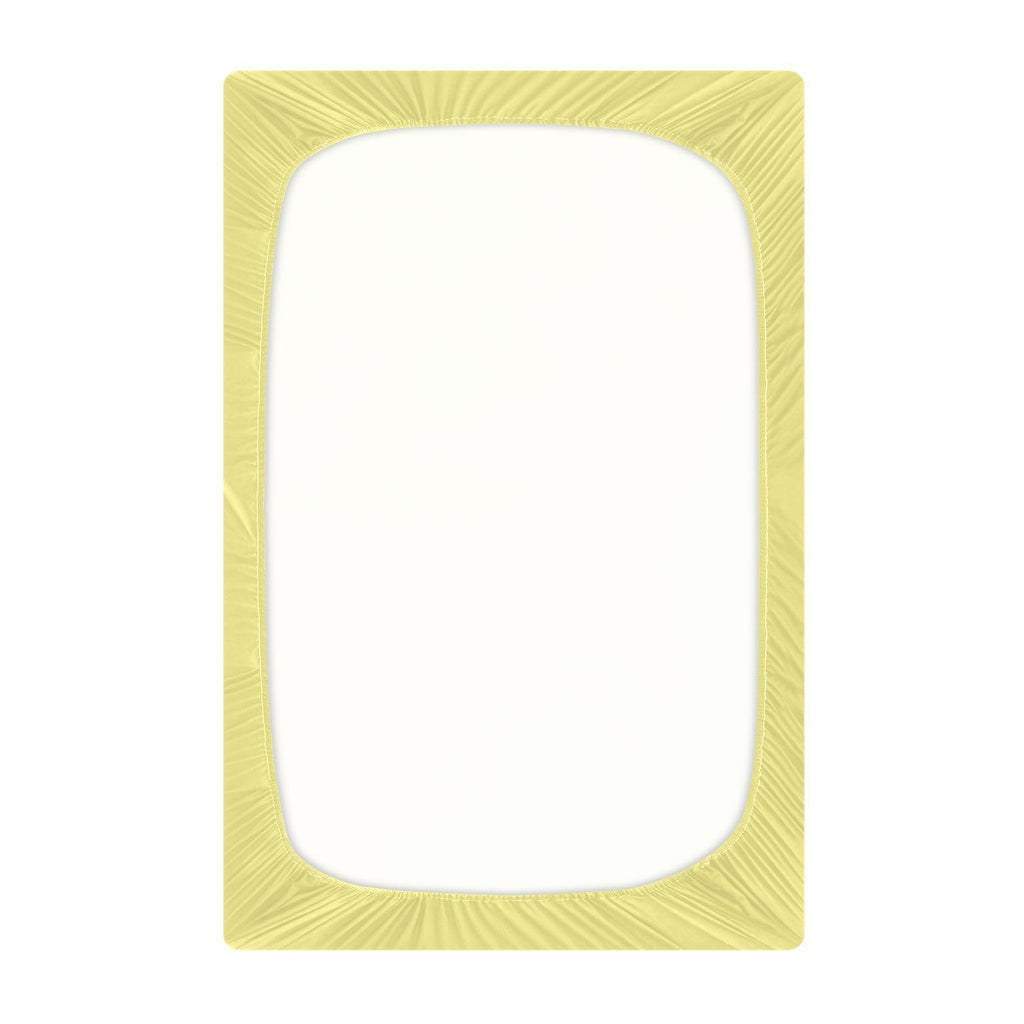 Khaki Microfiber Fitted Crib Sheet M6922
