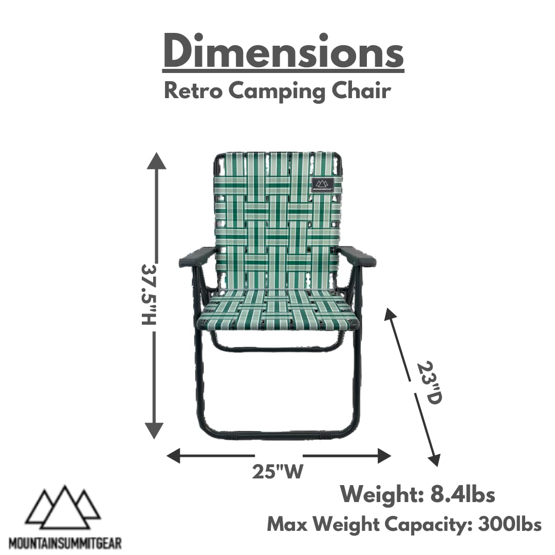 Camping Chair Lightweight Foldable Steel Frame 300lb Capacity Q937