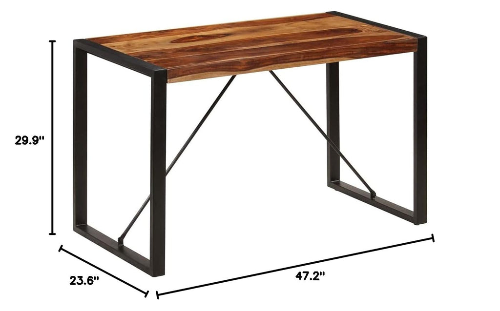 Square Solid Sheesham Wood Dining Table F76059