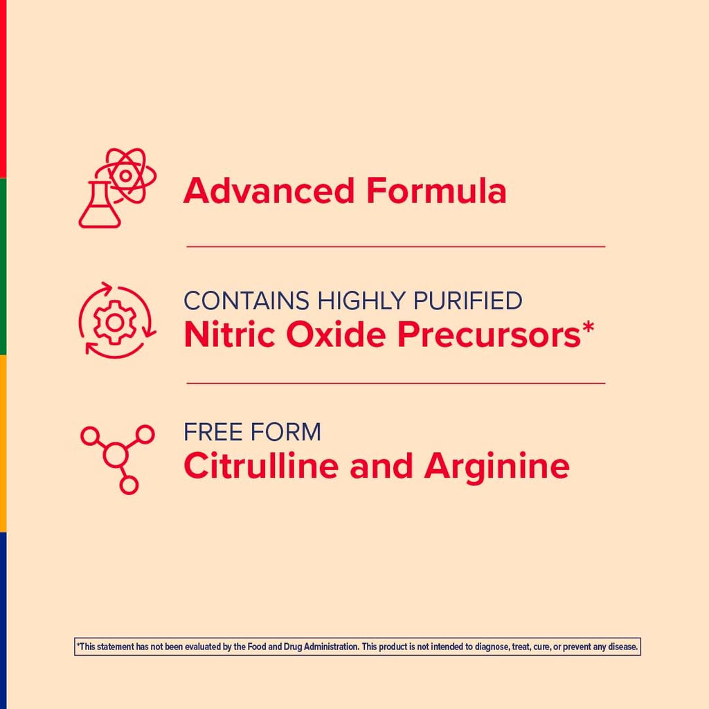 Nitric Oxide Supplement 120 Capsules with L-Citrulline and L-Arginine W634