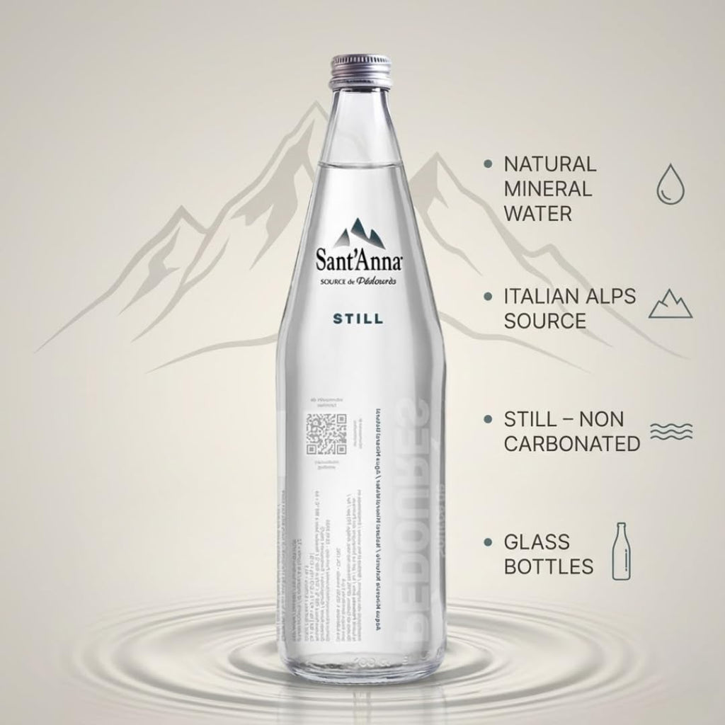Natural Mineral Water Still Glass Bottles 12 Pack G356513