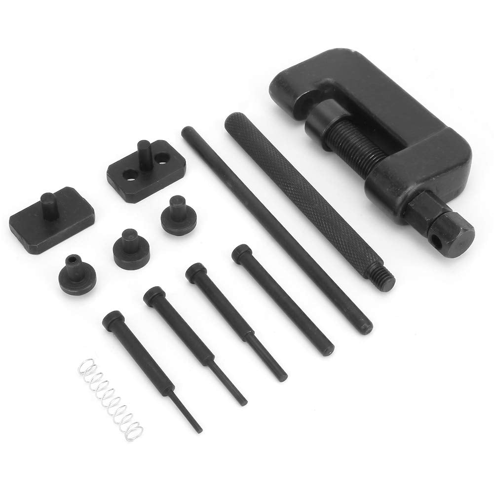 13PC Motorcycle Chain Breaker Rivet Tool Set with Carrying Case T825677