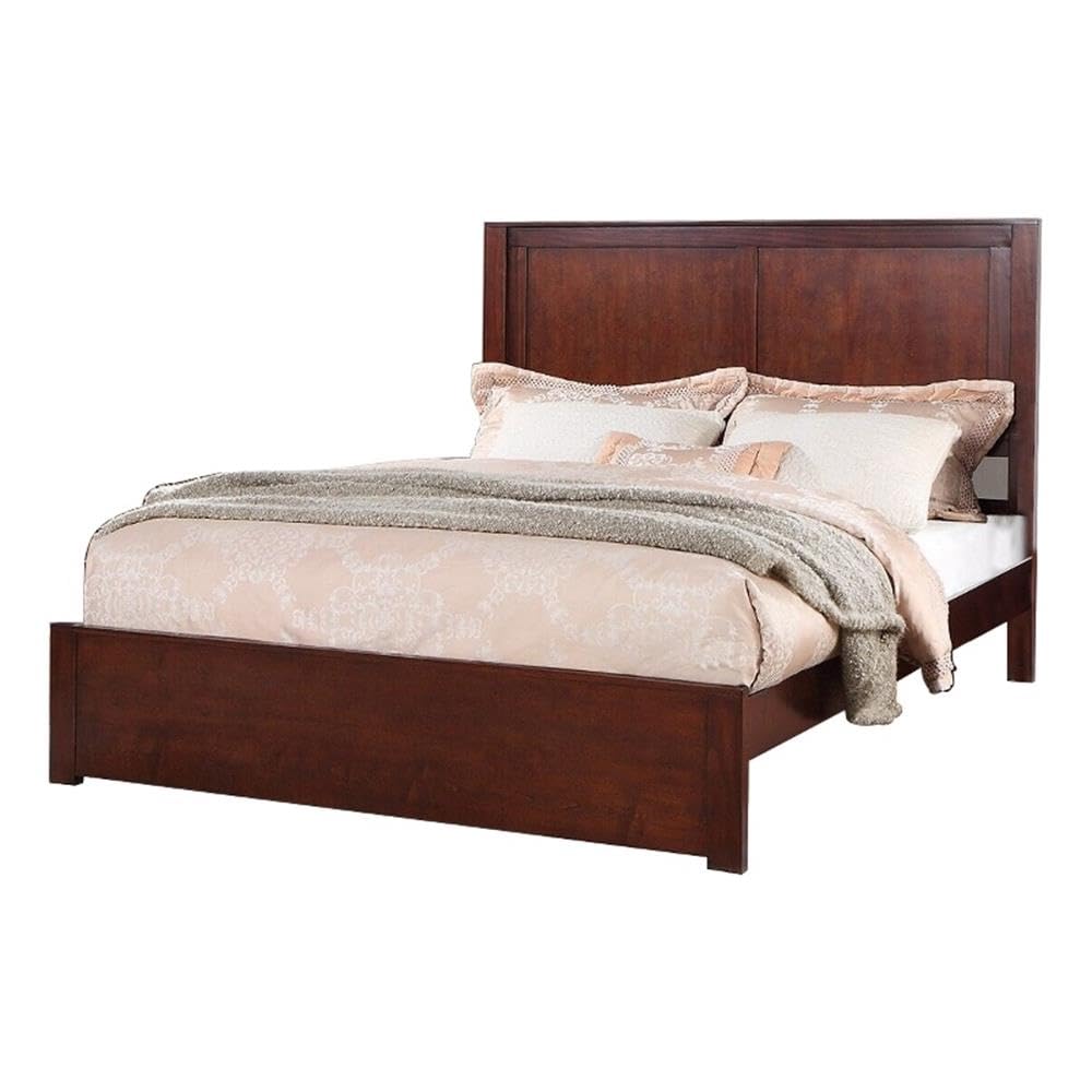 California King Solid Wood Platform Bed with Storage Drawers D833732