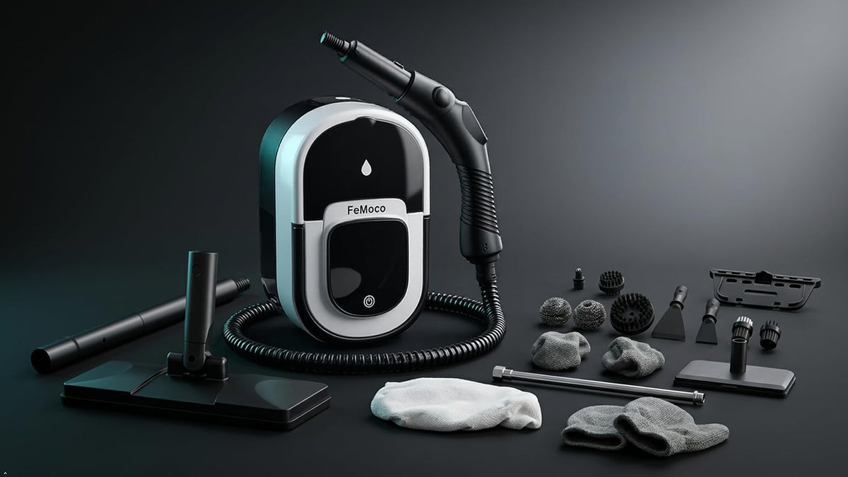 2-in-1 Steam Cleaner & Steam Mop with 1.6L Tank, 15s Heat Up, 16-Piece Kit Q250250