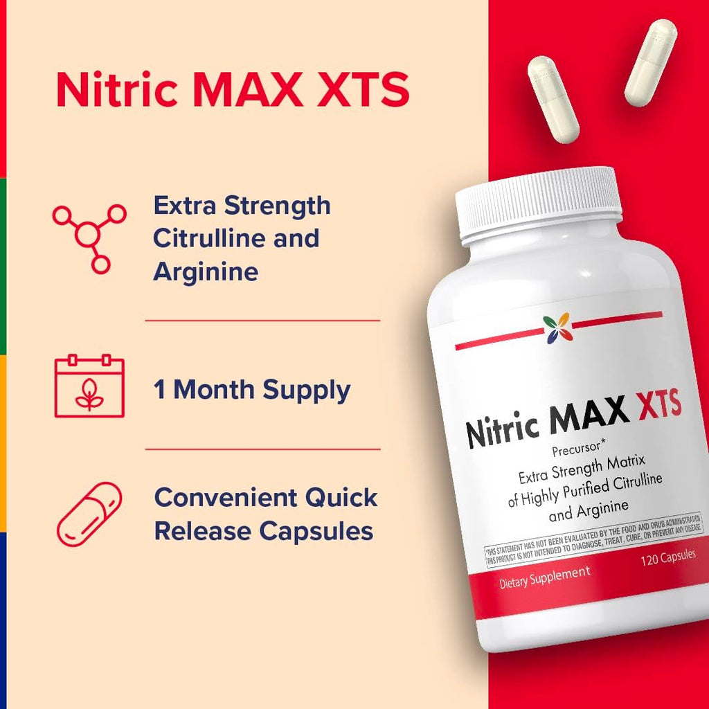 Nitric Oxide Supplement 120 Capsules with L-Citrulline and L-Arginine W634