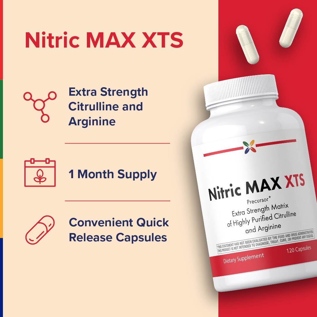 Nitric Oxide Supplement 120 Capsules with L-Citrulline and L-Arginine W634