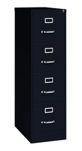15" W 4 Drawer Vertical File Cabinet, Black, Letter C344059