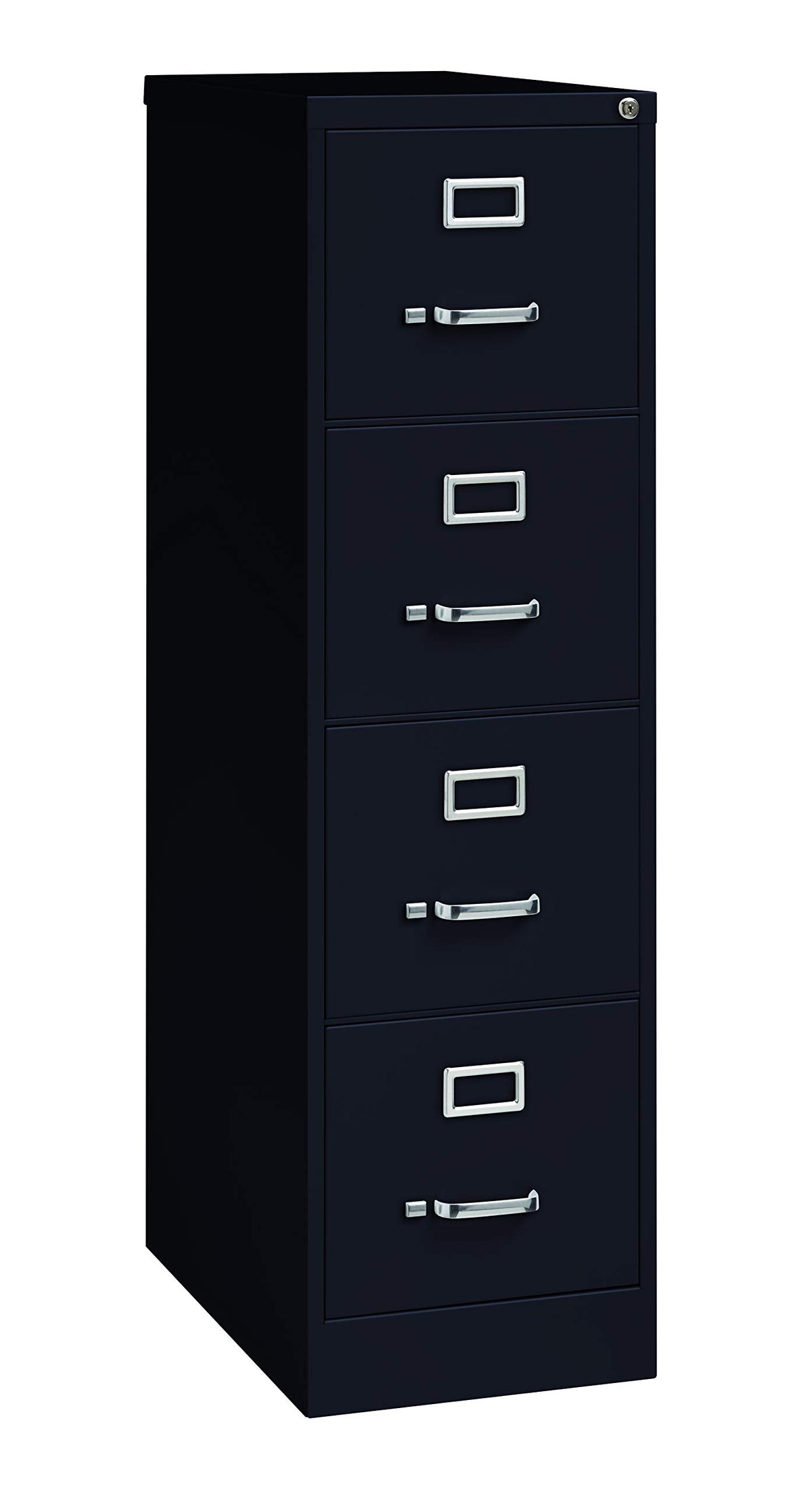 15" W 4 Drawer Vertical File Cabinet, Black, Letter C344059