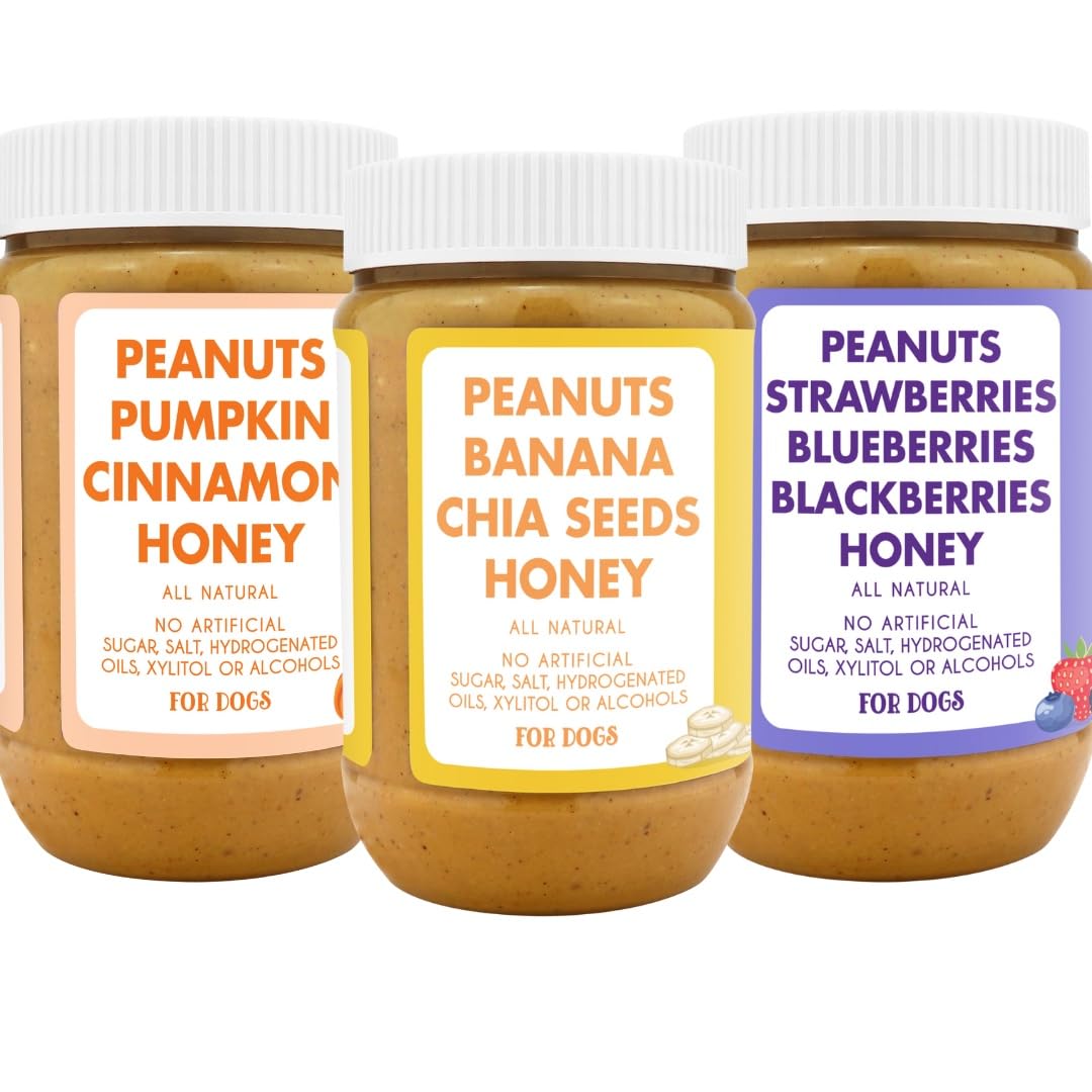 100% Natural Dog Peanut Butter Set of 3 B71694
