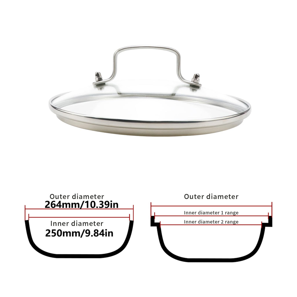 10" Tempered Glass Lid Q923199