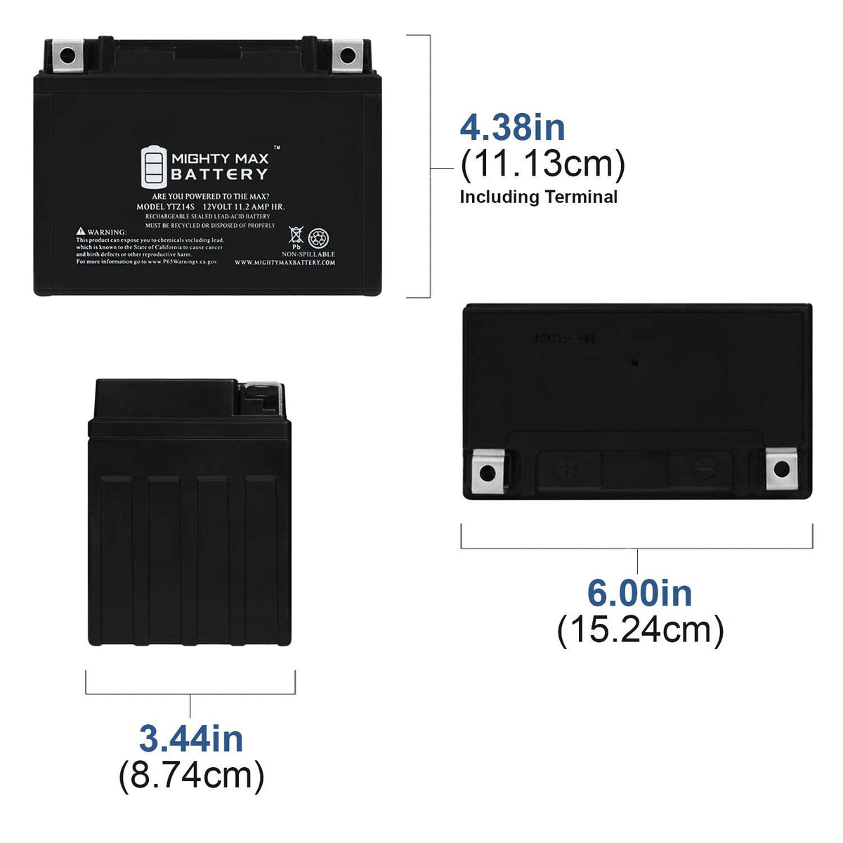 12V GEL and AGM Motorcycle Batteries P43377