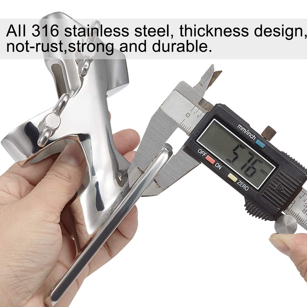 Flag Pole Bracket, 316 Marine Grade Stainless Steel H820432