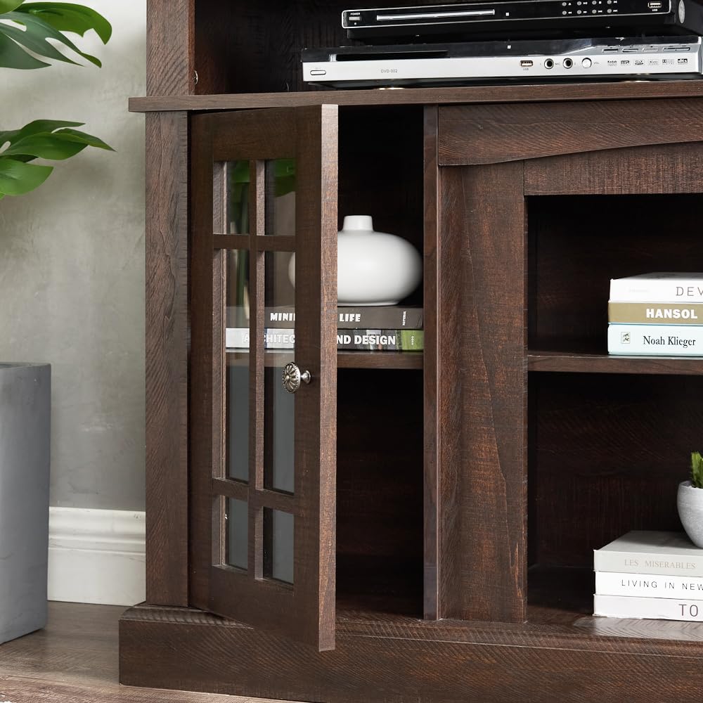 Espresso TV Stand with Storage T74939