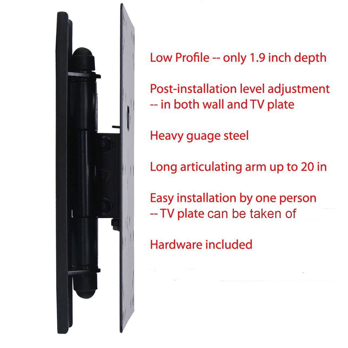 Single Stud Swing Arm TV Wall Mount W560