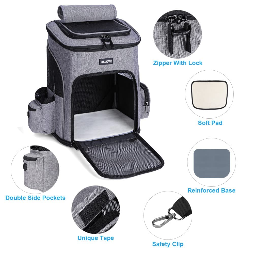 Expandable Breathable Mesh Pet Carrier Backpack J738692