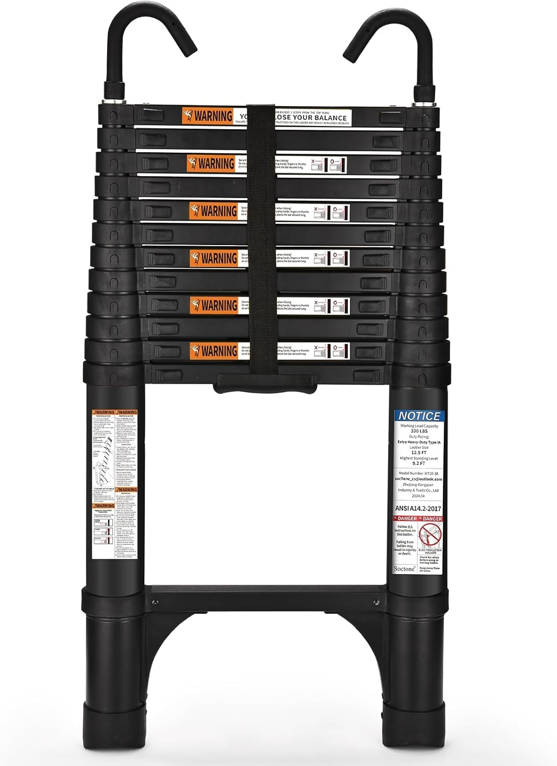 12.5FT Telescoping Extension Ladder N46628