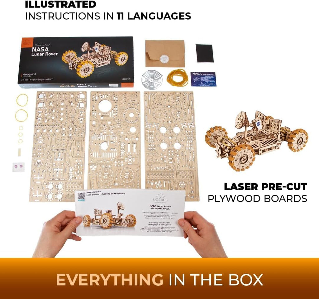3D Wooden Mechanical Puzzle 319-Parts W6883