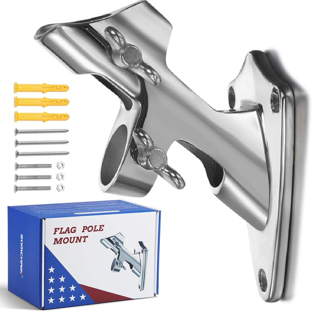 Flag Pole Bracket, 316 Marine Grade Stainless Steel H820432