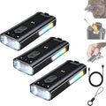 800 Lumens Rechargeable EDC Keychain Flashlight with UV & Red LED M69066
