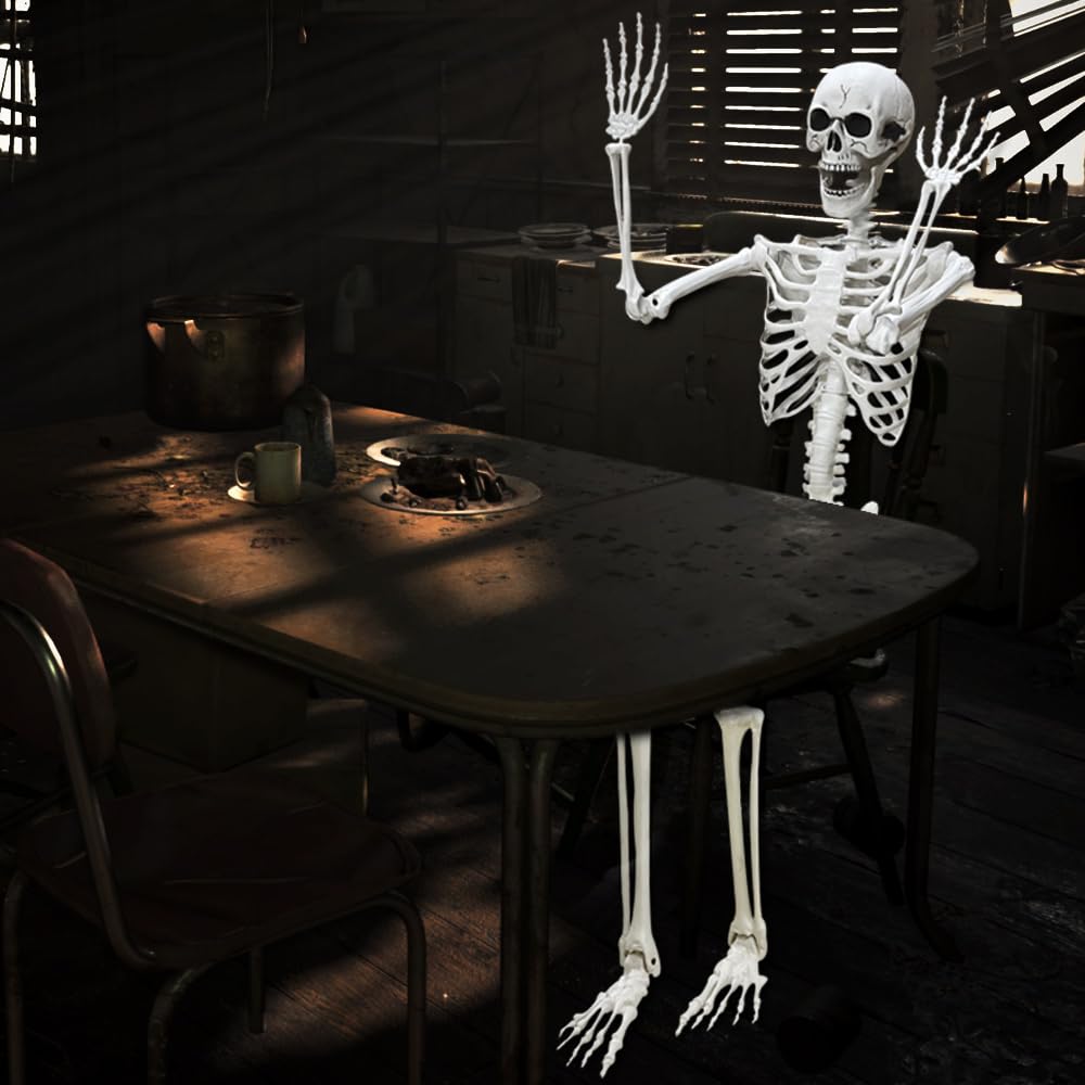 5.4Ft Posable Life Size Human Skeleton Q730285