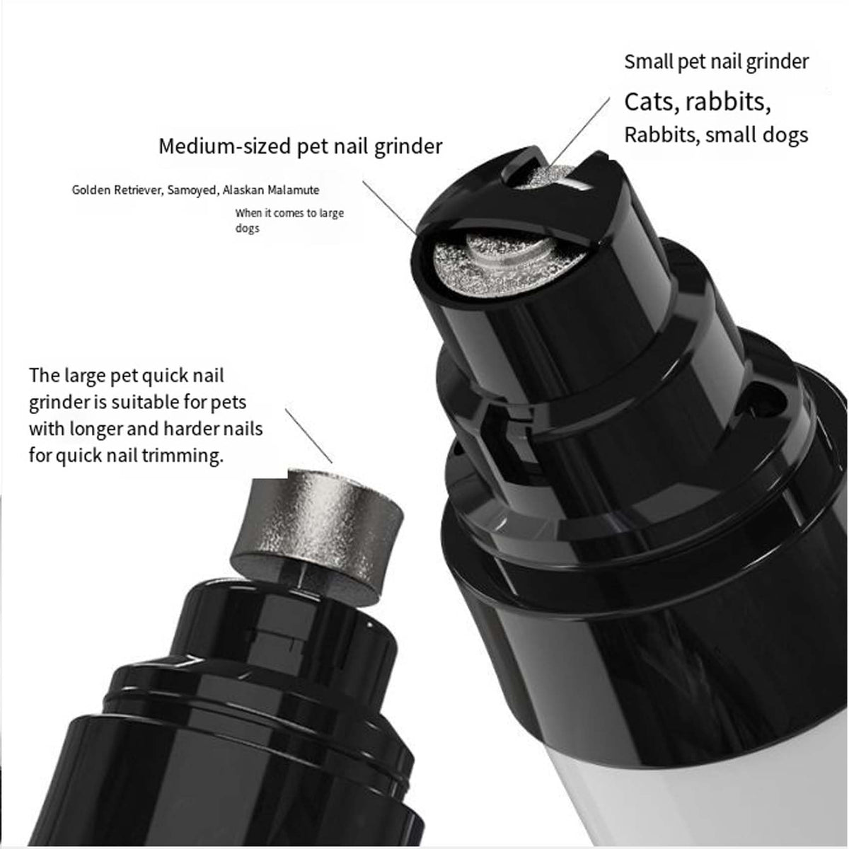 Electric Dog Nail Trimmer with LED Light Q934964