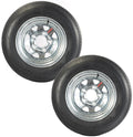 2-Pack Trailer Tire Rim Assembly 5.30-12 12 Inch Galvanized LRC E135591