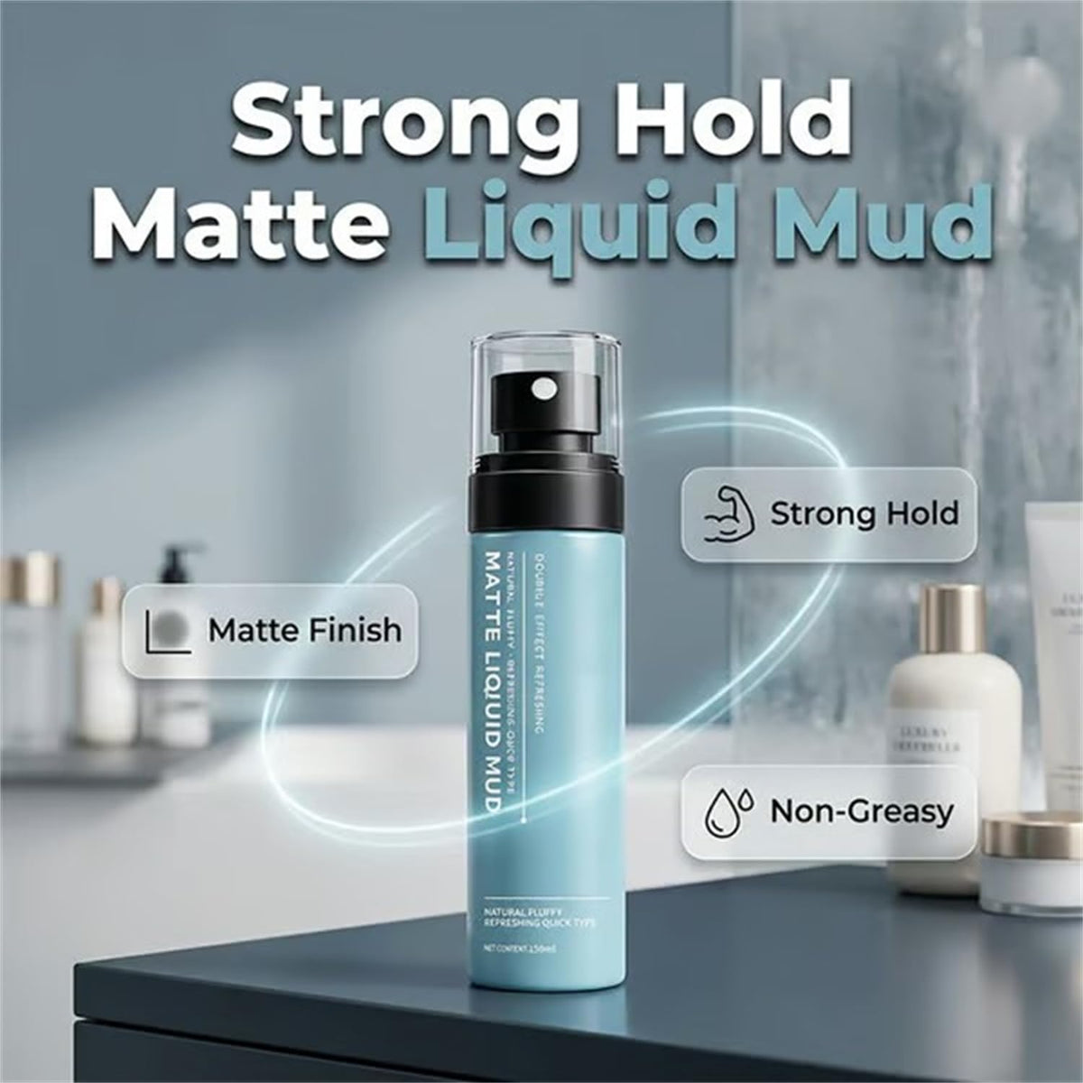 Quick-Dry Matte Styling Mud Spray 5 fl oz B7853