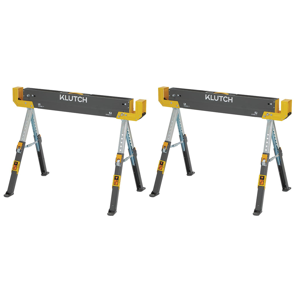 32in. Adjustable Steel Sawhorses, Pair P925509