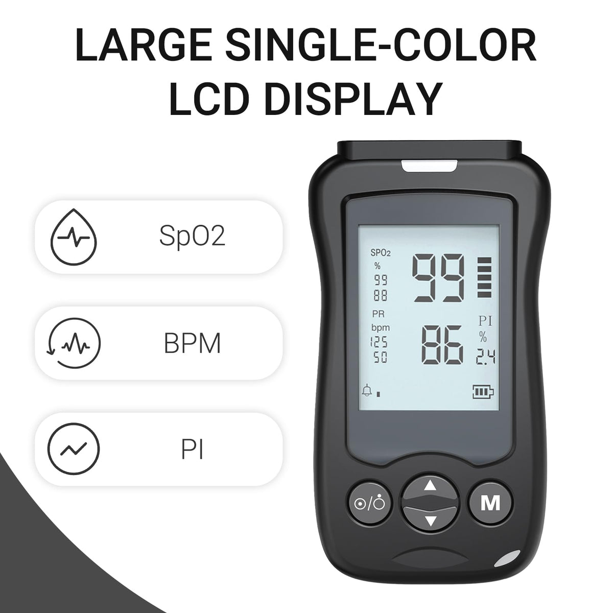 Handheld Pulse Oximeter with Wrap Probe F960770