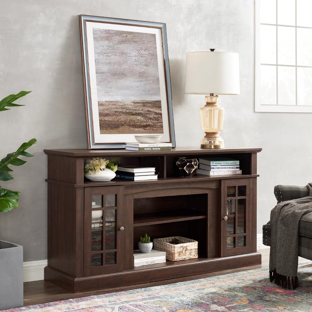 Espresso TV Stand with Storage T74939