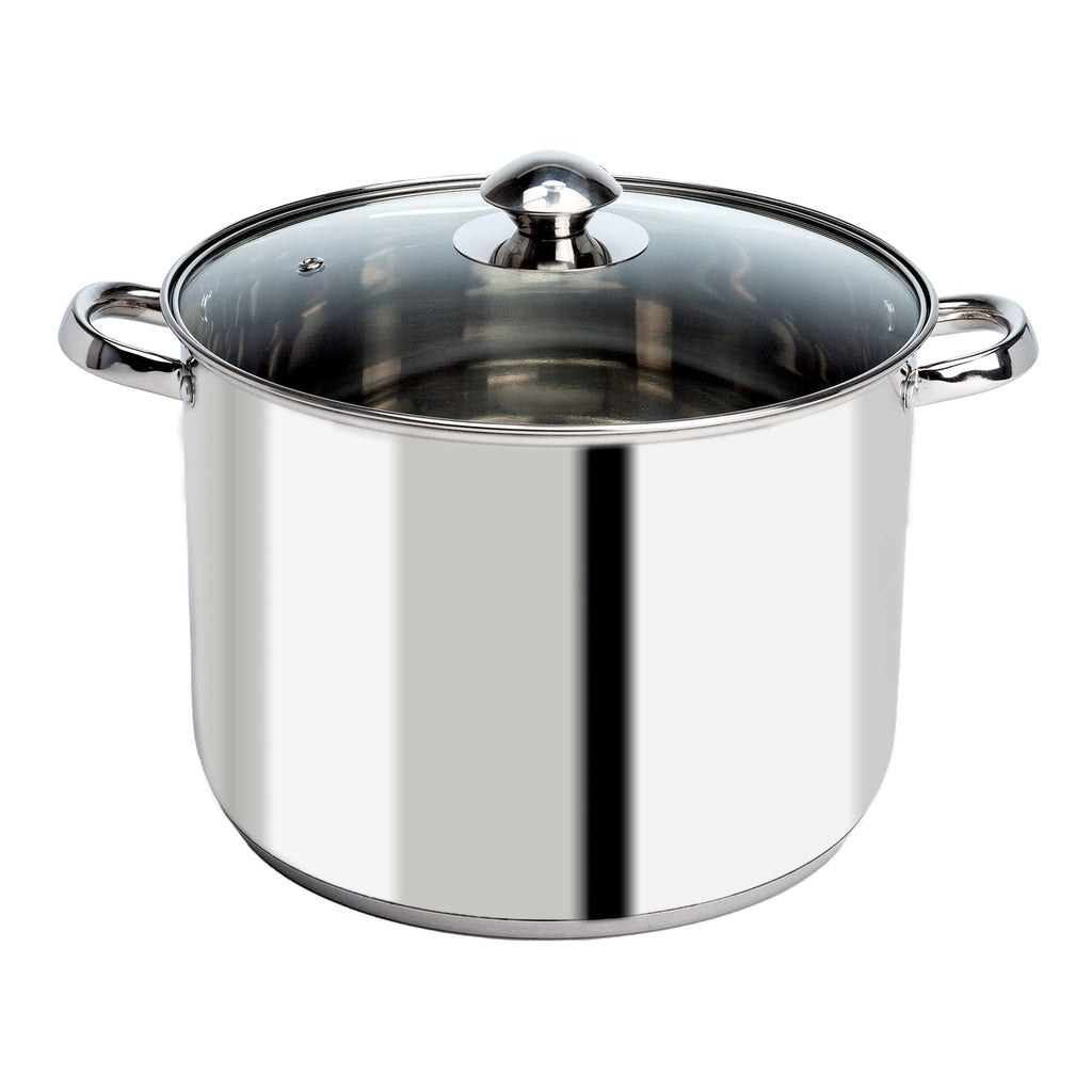 Stainless Steel 8-Quart Stock Pot with Glass Lid Z77823