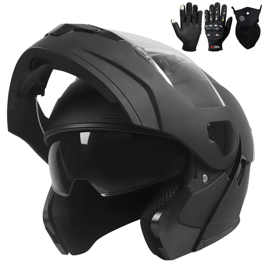 Modular Flip up Motorcycle Helmets DOT Approved J8448