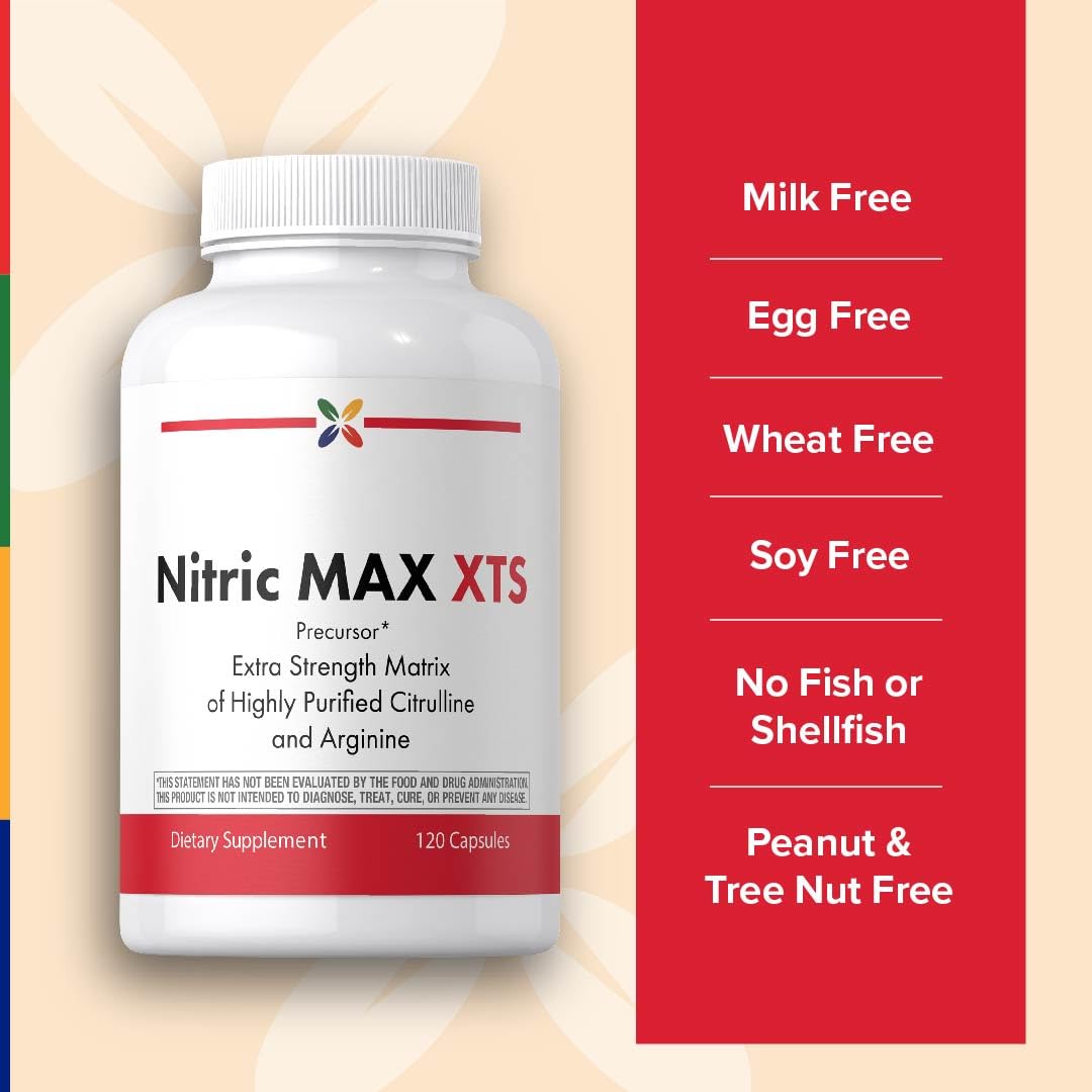 Nitric Oxide Supplement 120 Capsules with L-Citrulline and L-Arginine W634