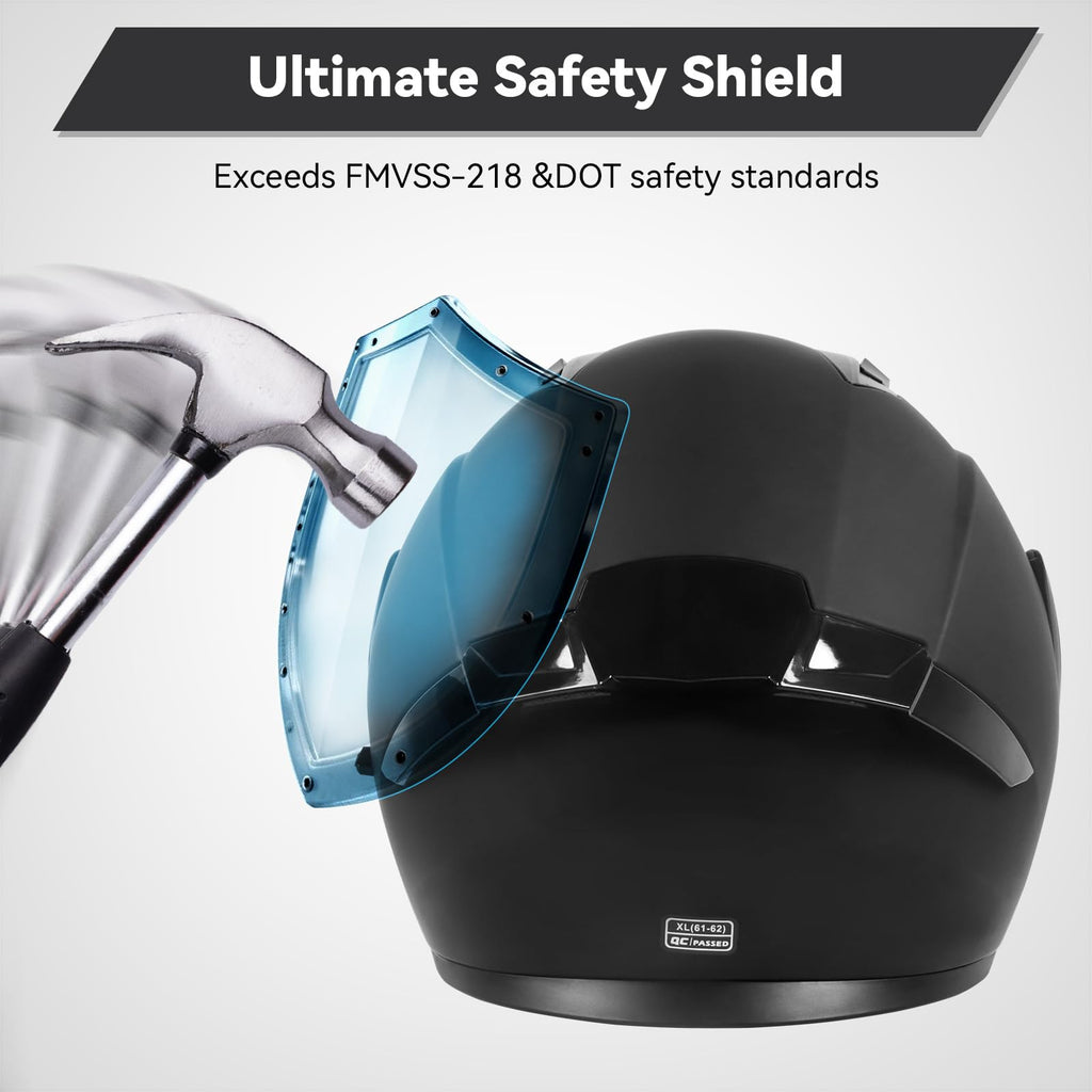 Modular Flip up Motorcycle Helmets DOT Approved J8448