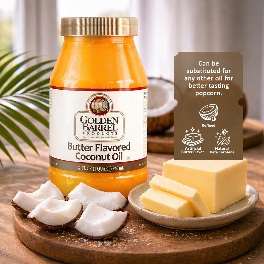 Butter Flavored Coconut Oil, 32 oz I94402