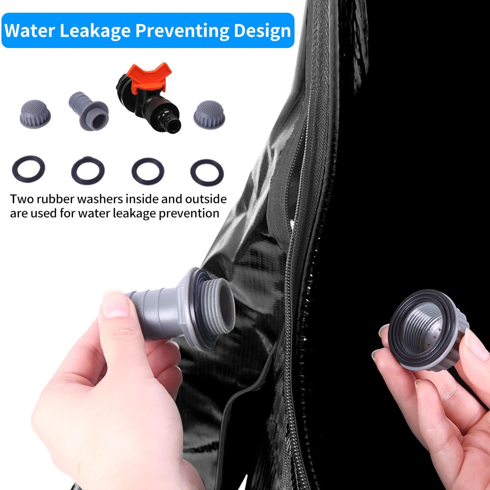 Collapsible 50 Gallon Rain Barrel with Spigot P94432