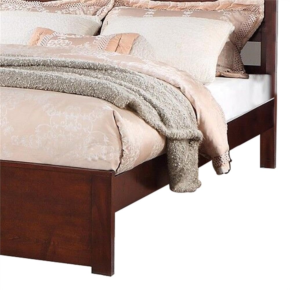 California King Solid Wood Platform Bed with Storage Drawers D833732