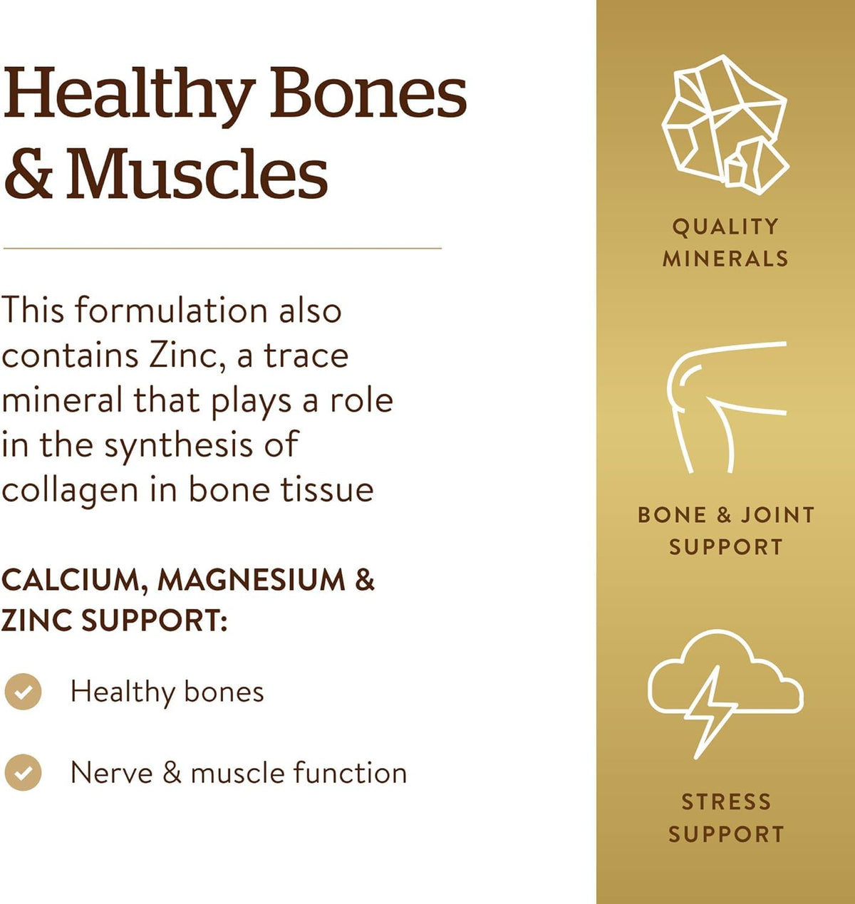 Calcium Magnesium Plus Zinc 250 Tablets X769699