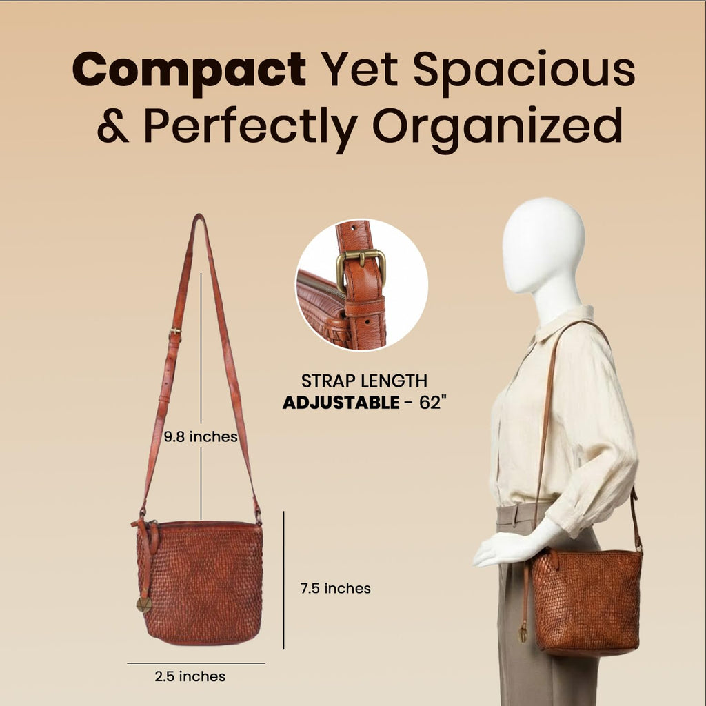 Genuine Leather Crossbody Sling Bag E701