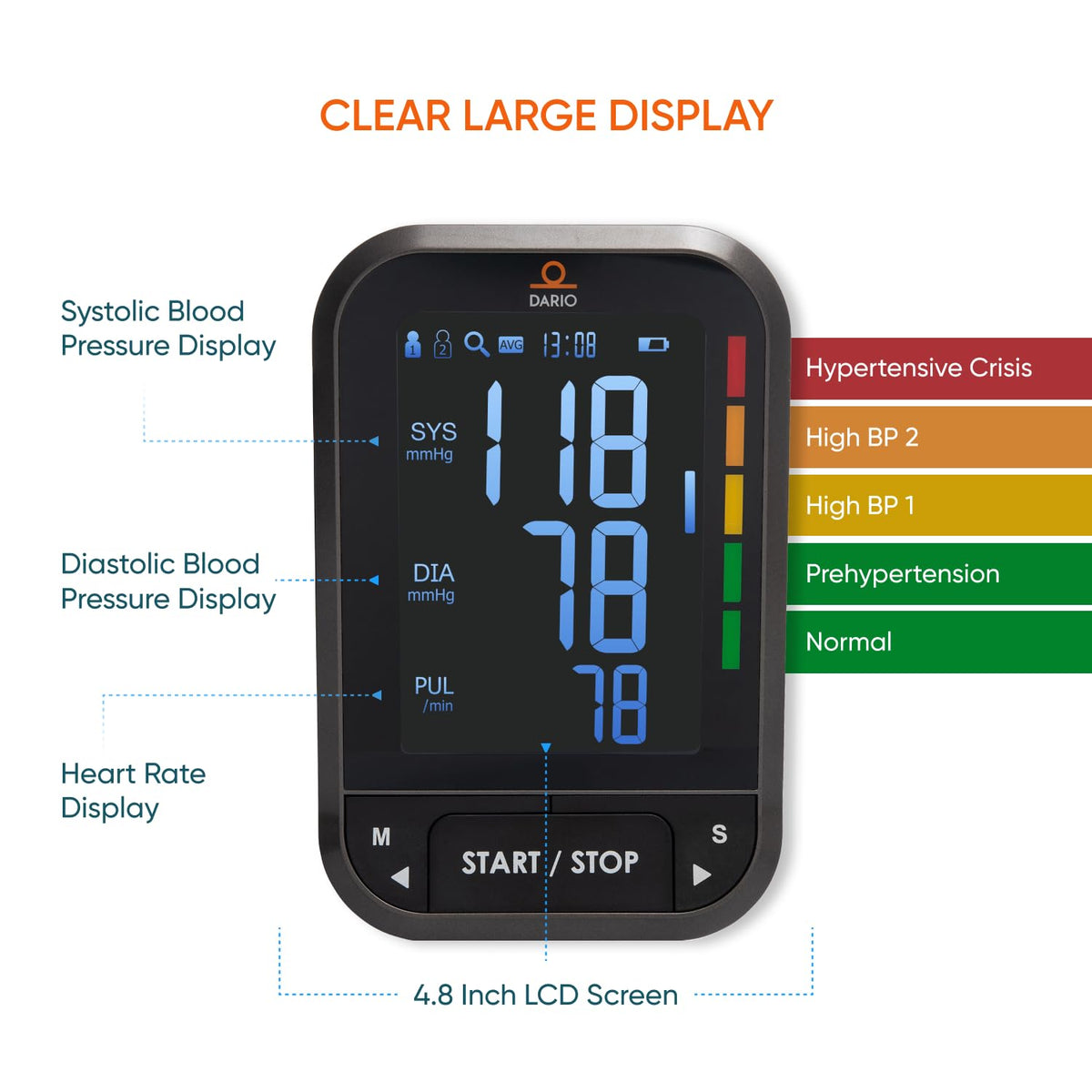 Blood Pressure Monitor with Carry Case S618178