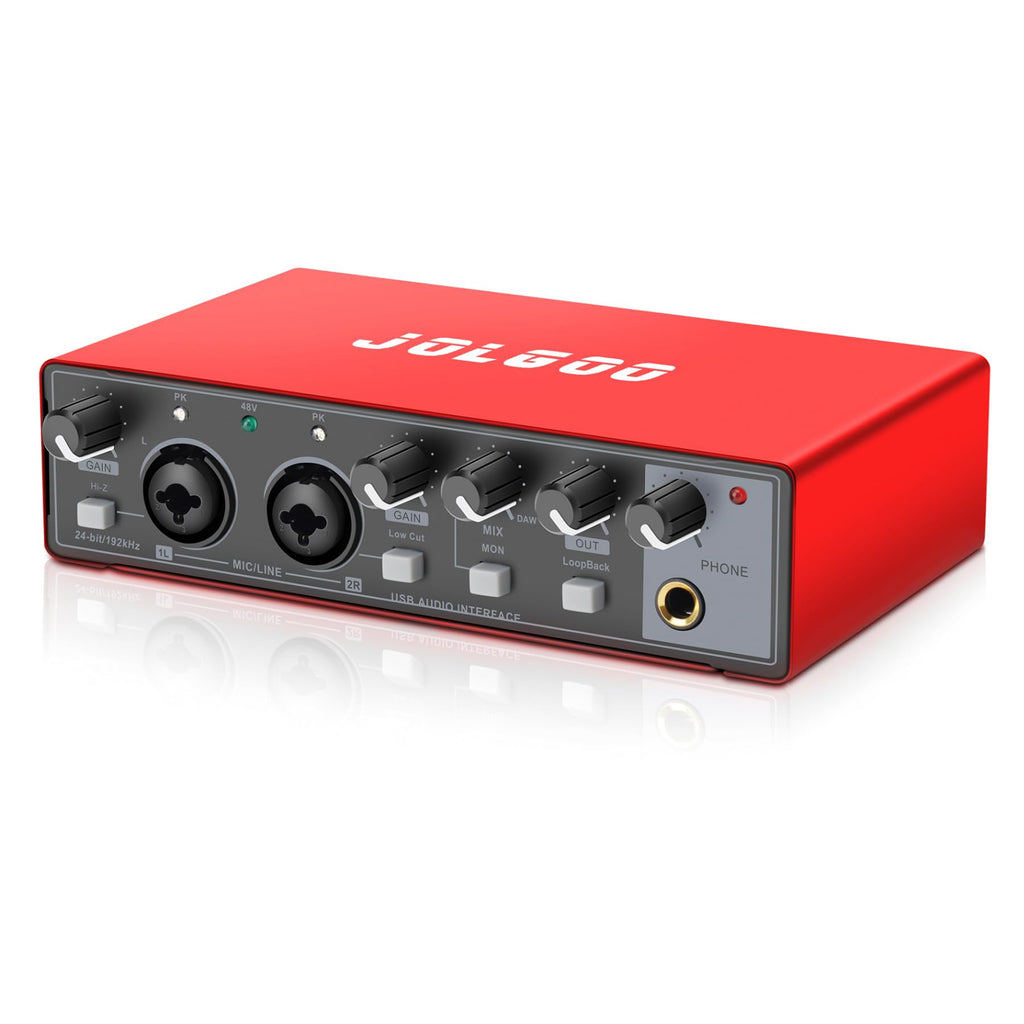 USB Audio Interface, Red 24-Bit/192kHz I2188