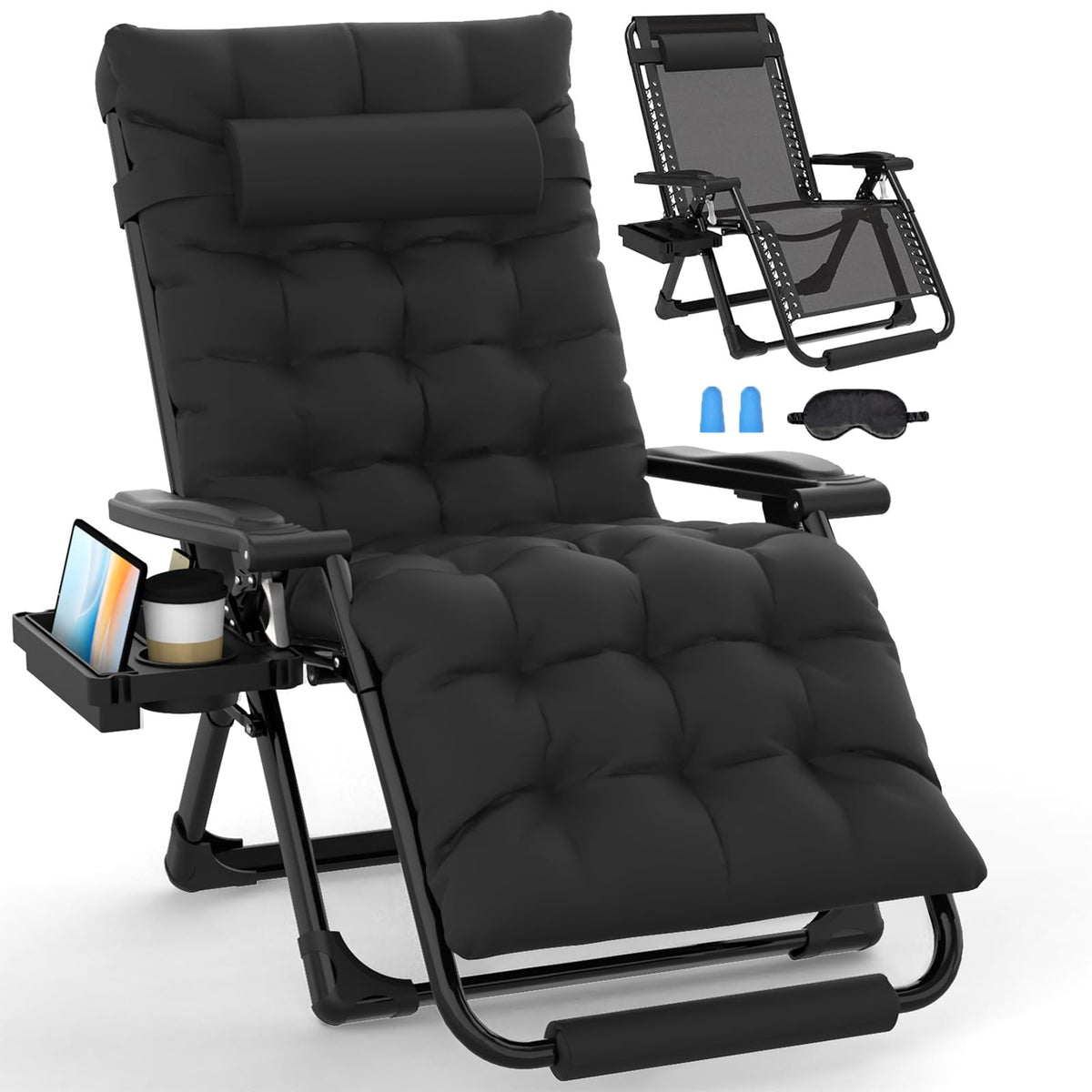 Oversized Zero Gravity Chair XL Black F81983