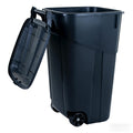 45 Gallon Wheeled Trash Can with Attached Lid M302577