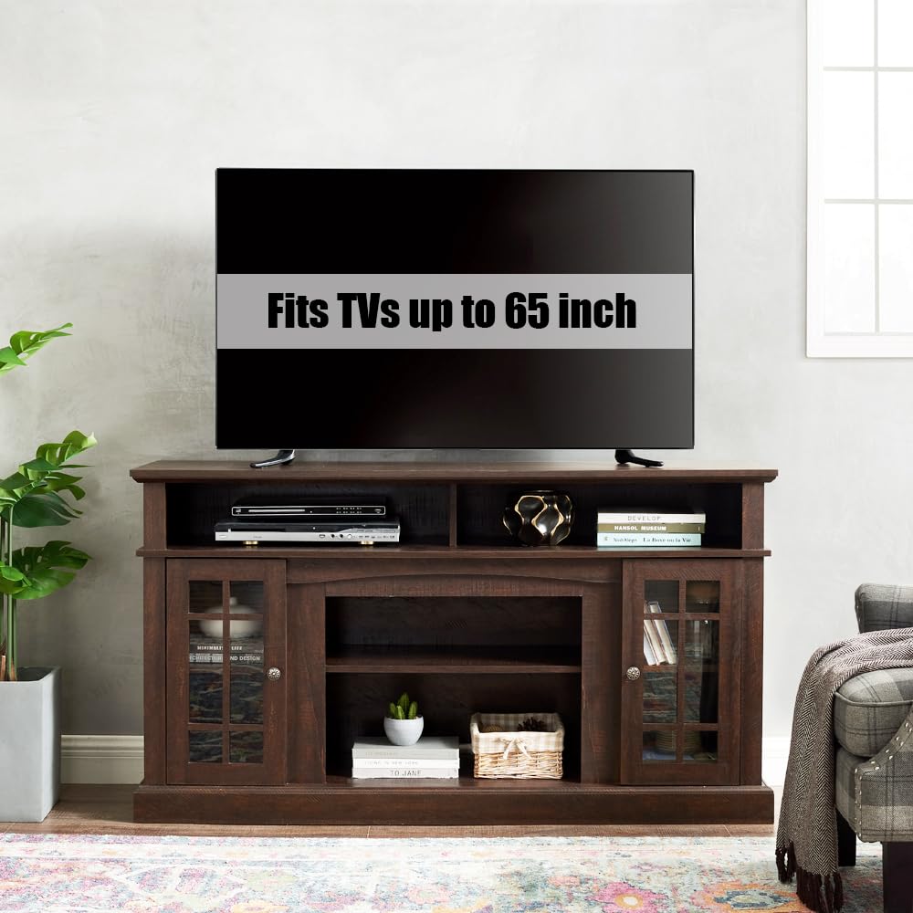 Espresso TV Stand with Storage T74939