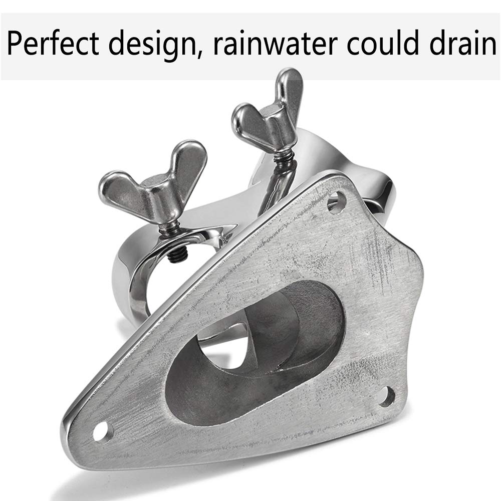 Flag Pole Bracket, 316 Marine Grade Stainless Steel H820432