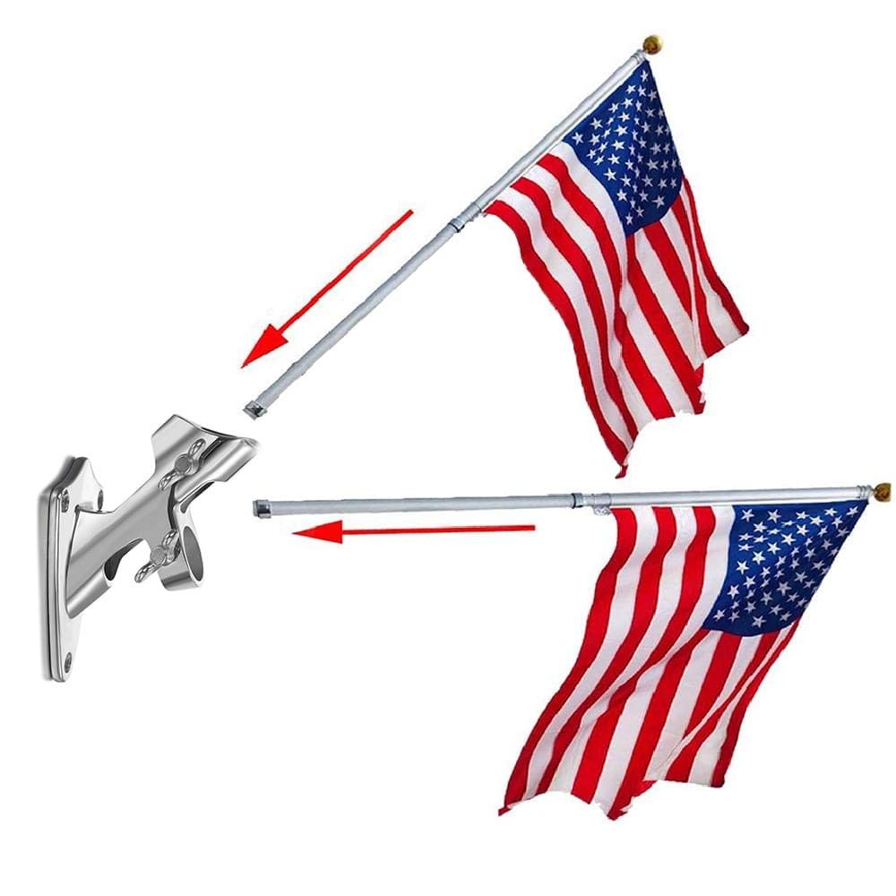 Flag Pole Bracket, 316 Marine Grade Stainless Steel H820432